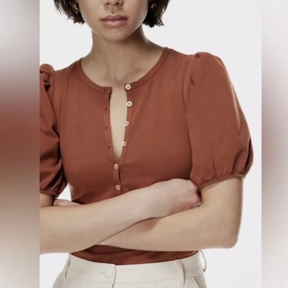 Aritzia Wilfred cotton blouse - Picture 5 of 10